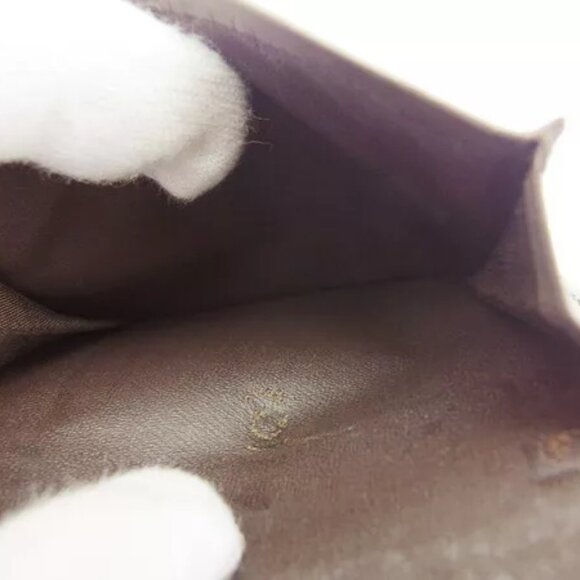 BURBERRY Trifold Wallet Check Beige Canvas x Leather Authentic Used - Picture 7 of 7